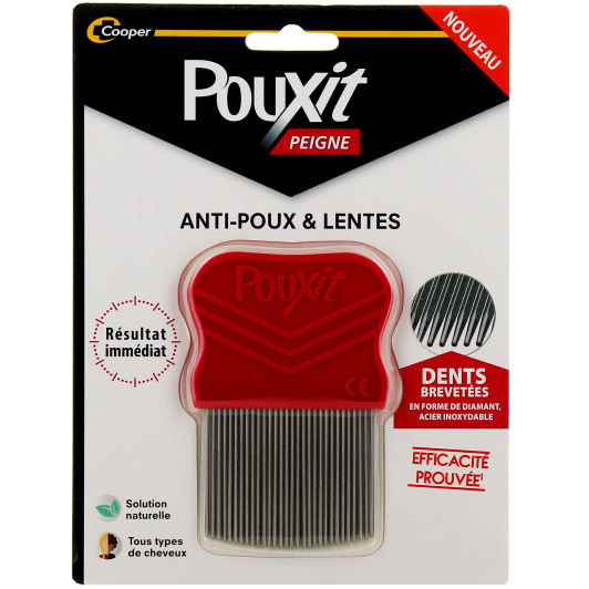 Pouxit peigne anti poux et lentes - Résultat immédiat