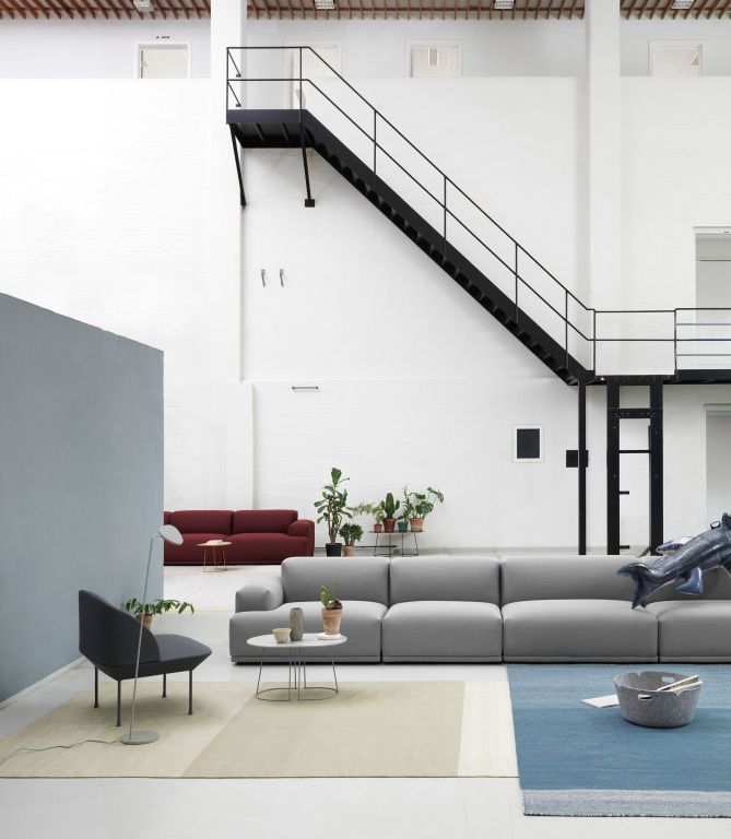 Muuto Connect bank tweezitter Steelcut Trio 515 links