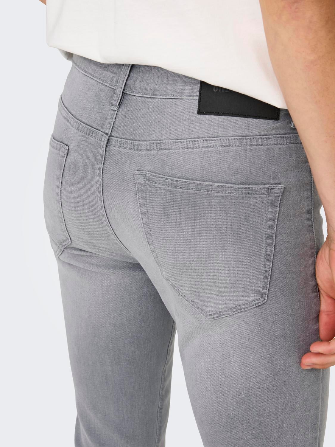ONSWEFT Normal geschnitten Jeans Light Grey Denim