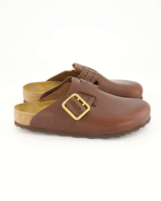 Birkenstock Boston Bold Gap Pantoletten in Braun