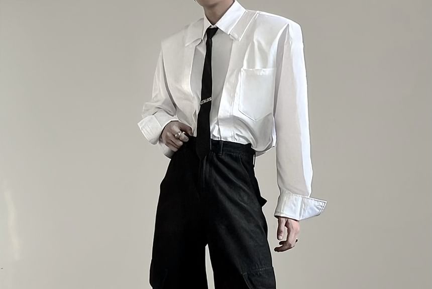 Maviyn - Low Rise Washed Wide Leg Cargo Jeans