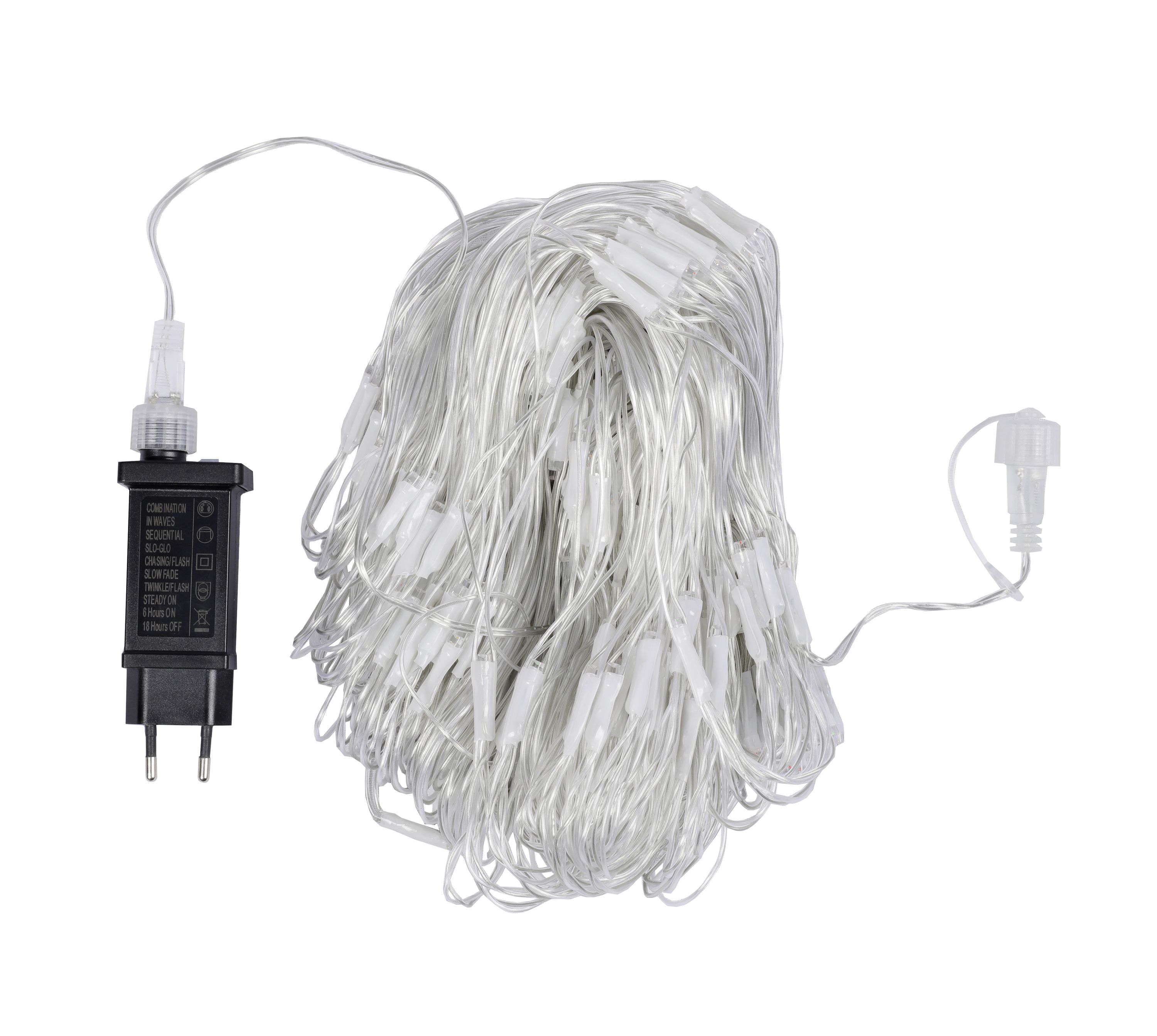 LED Lichterkette Netz farbig