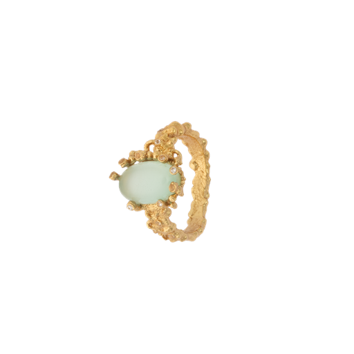 House Of Vincent Delusive Truth Ring, Gold/Mint, 56