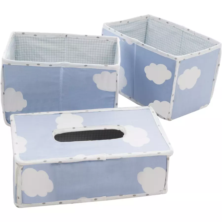 roba Pflegeorganizer 3er Set Kleine Wolke blau