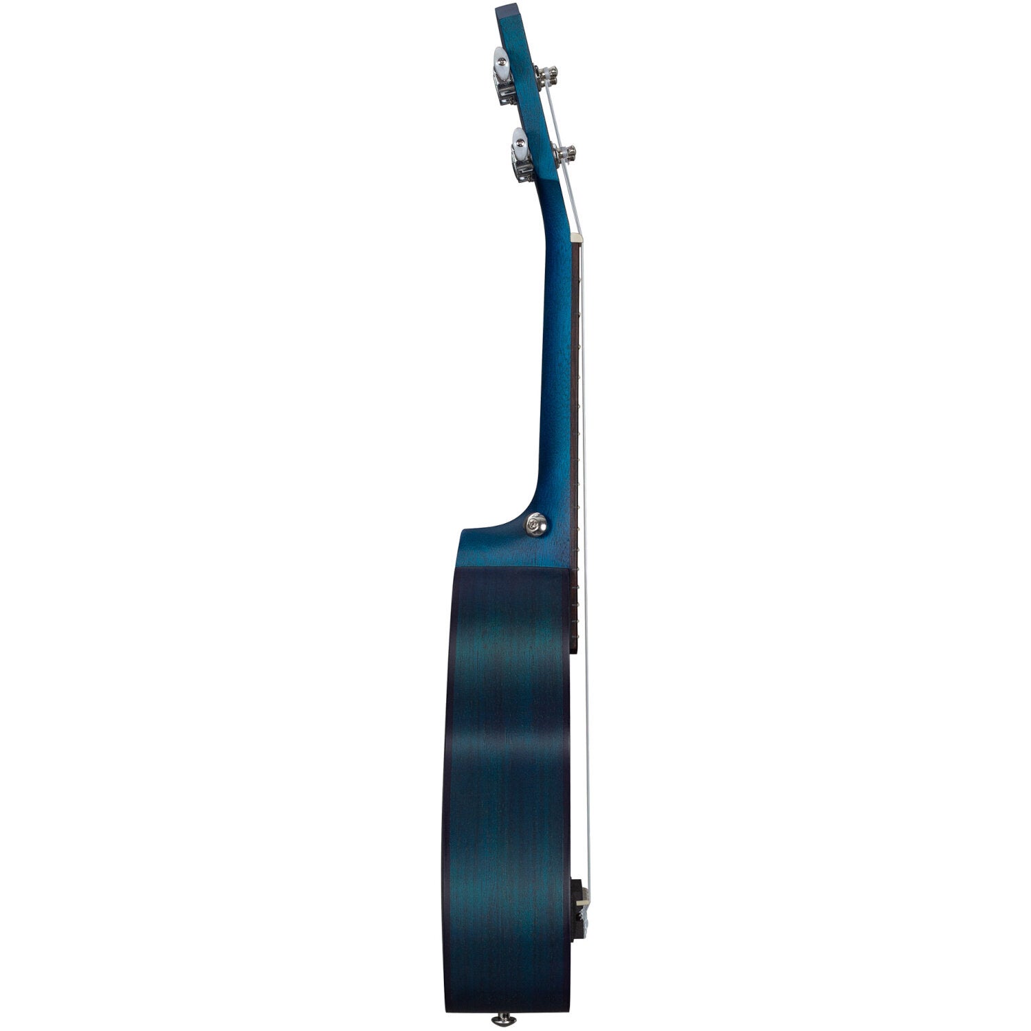 Cascha HH 2266L Premium Mahogany linkshandige sopraan ukelele set blauw