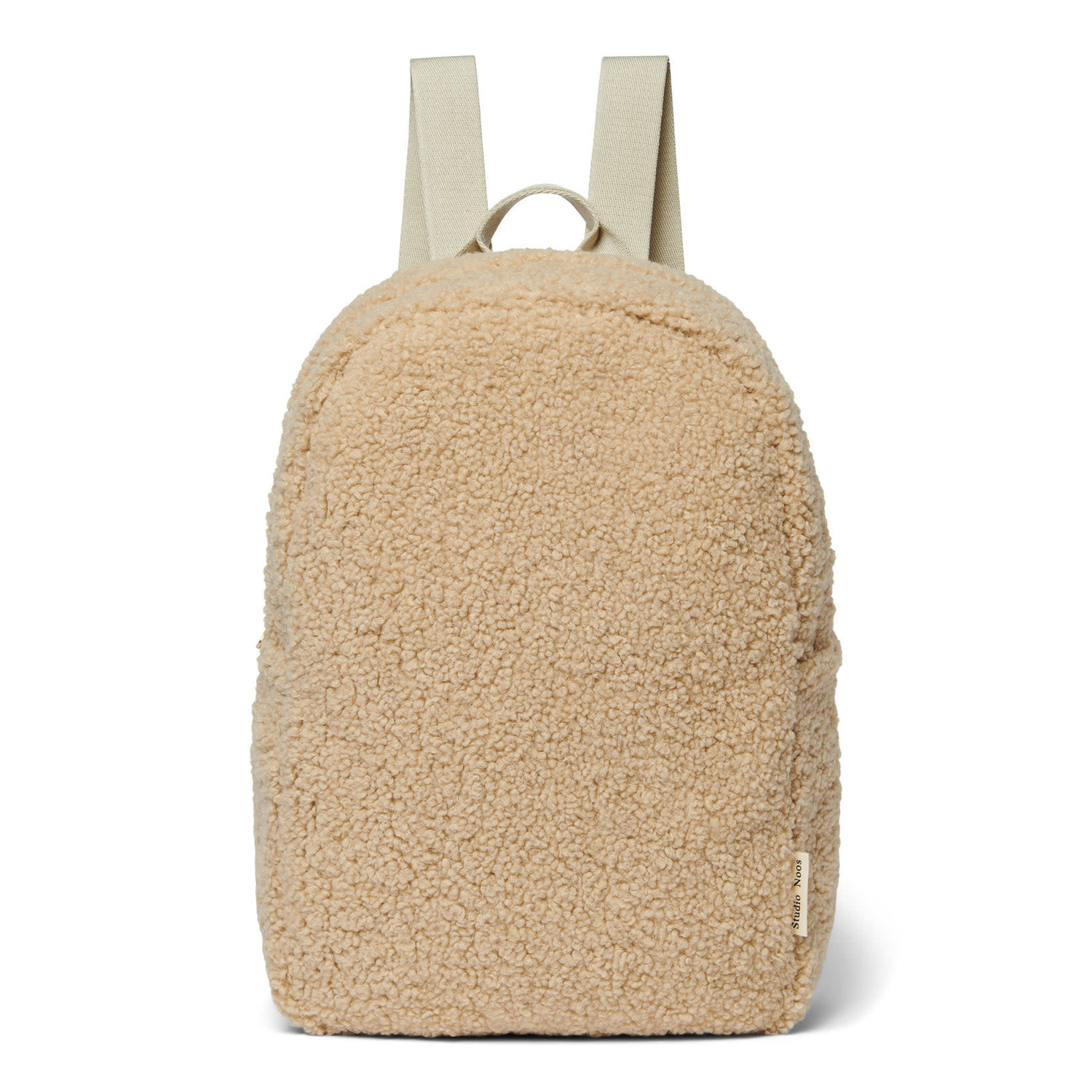 Studio Noos: Ecru teddy midi backpack
