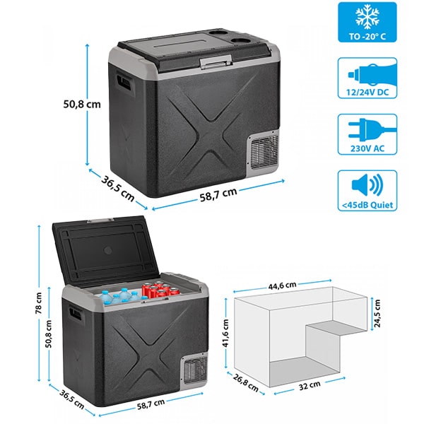 Glacière à compression Brunner POLARYS FREEZE SZ50 50L