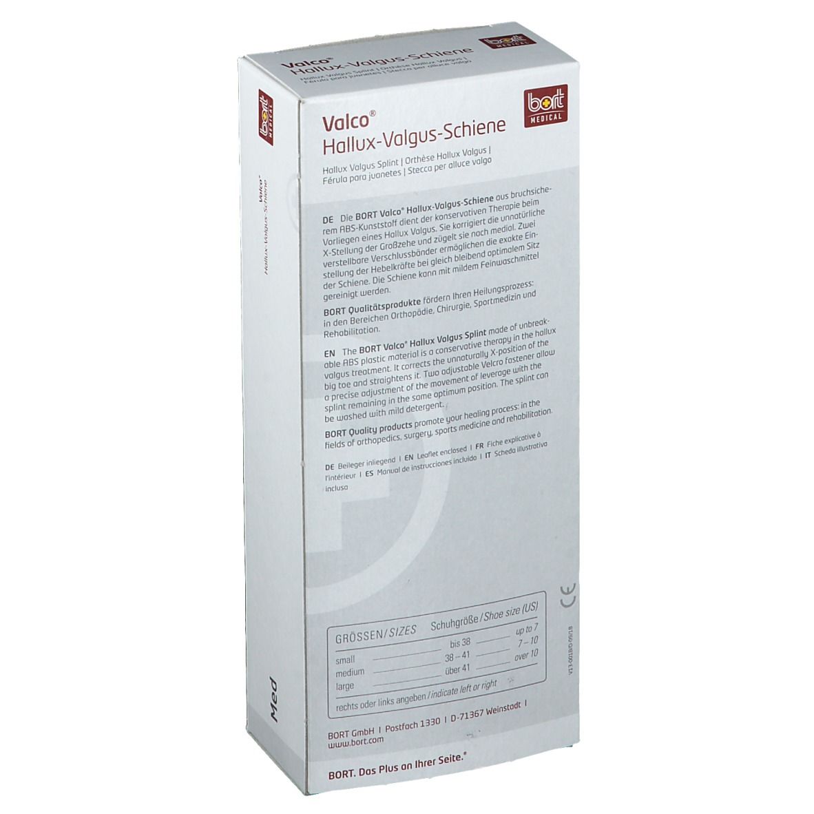 BORT Valco® Hallux-Valgus-Schiene links Gr. L