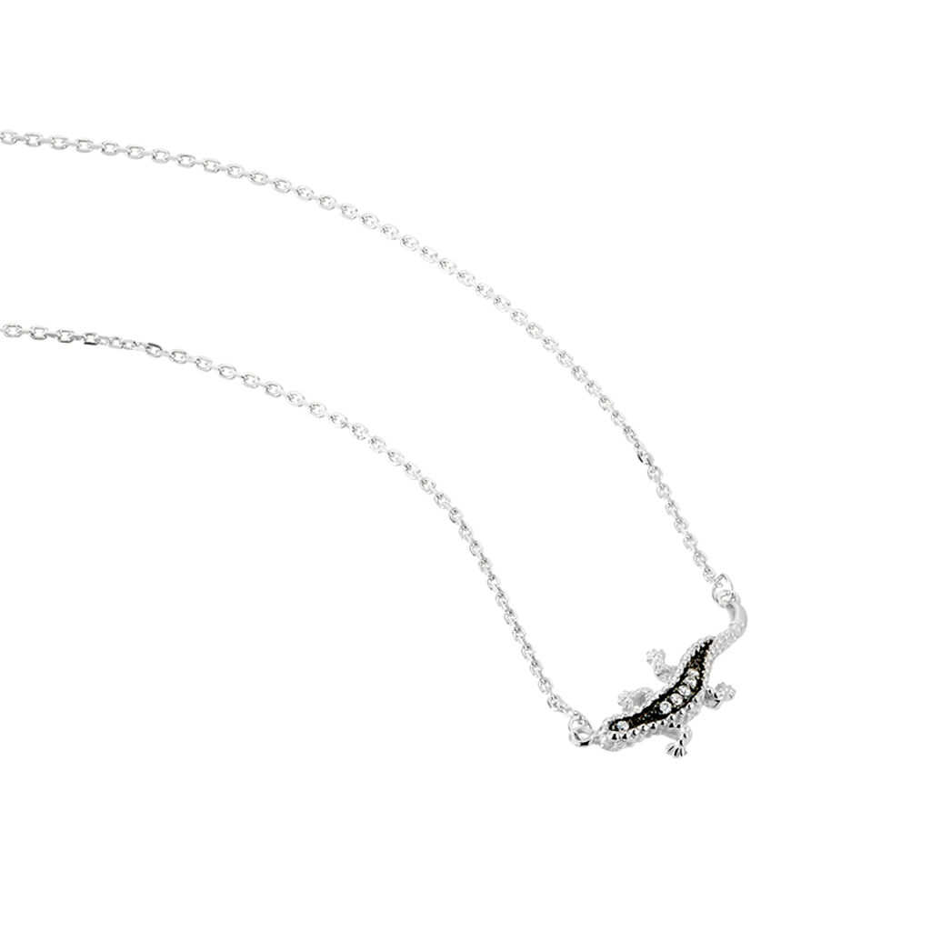 Collier Oya Argent Blanc Oxyde De Zirconium