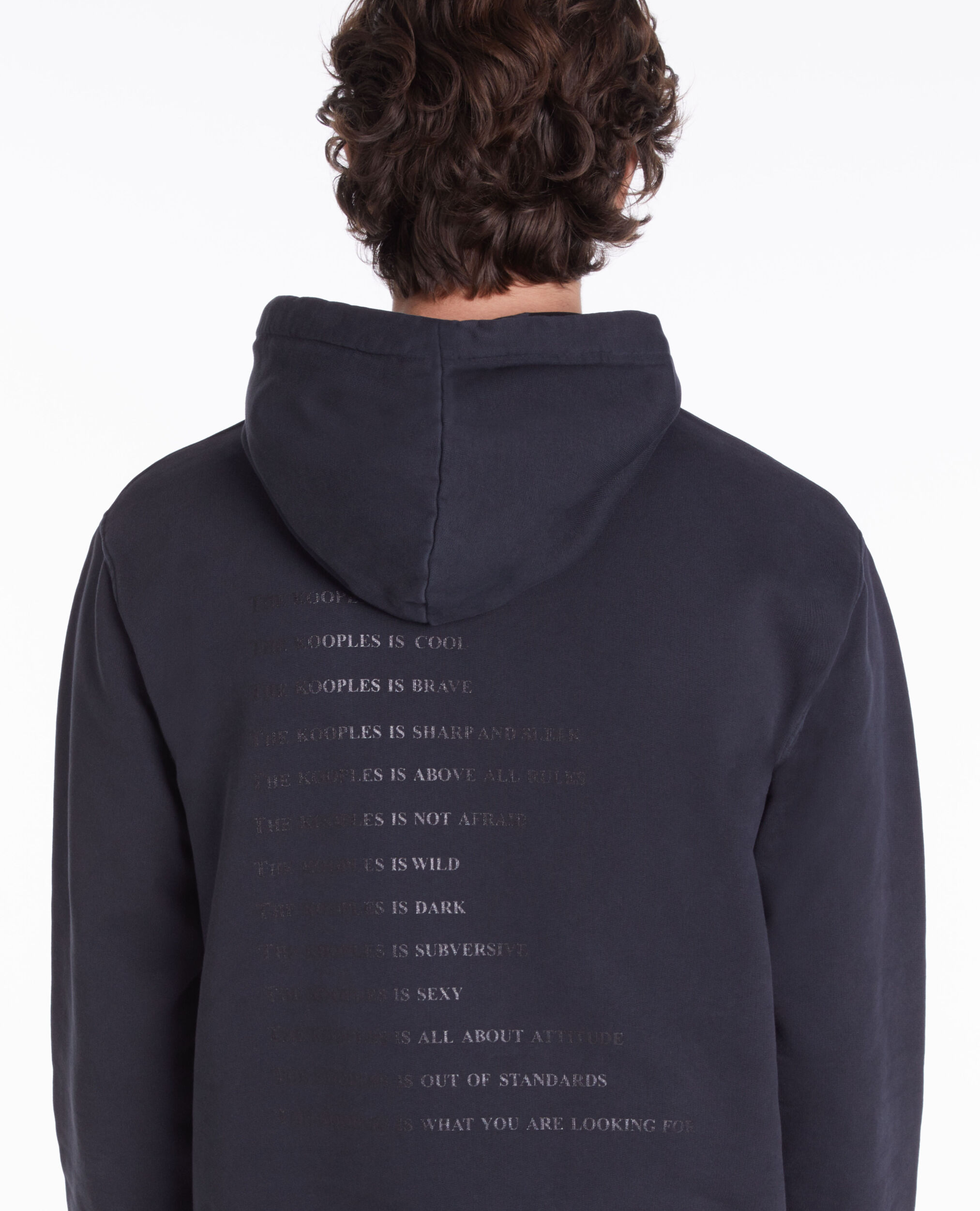 Sweatshirt à capuche What is noir