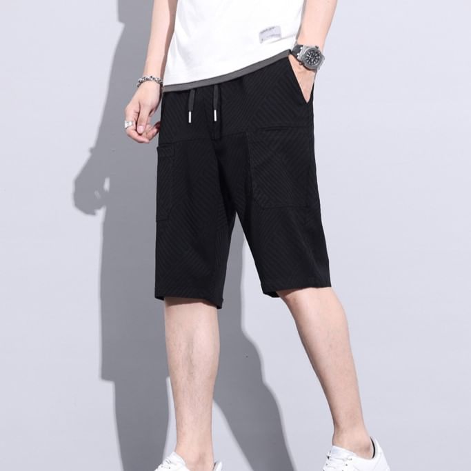 Lefitt - Mid Rise Shorts met patroon