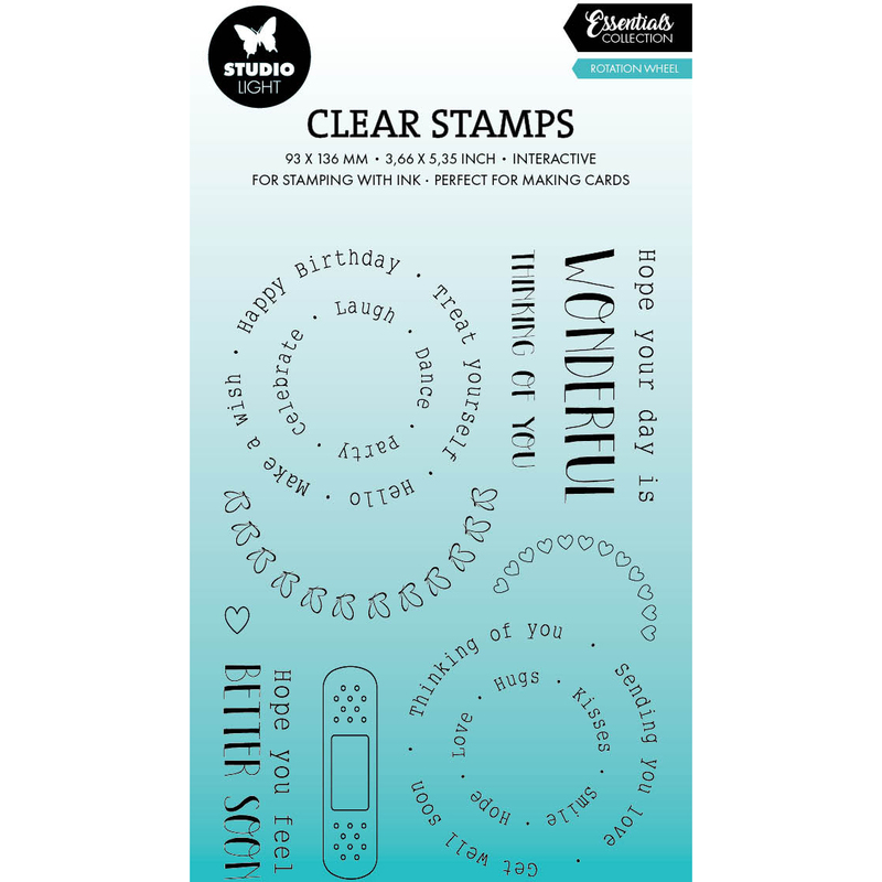 SIZZIX Stempel, Text-Circles