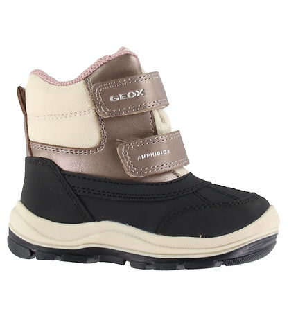 Geox VinterStøvler - Tex - Flanfil - Sort/Beige