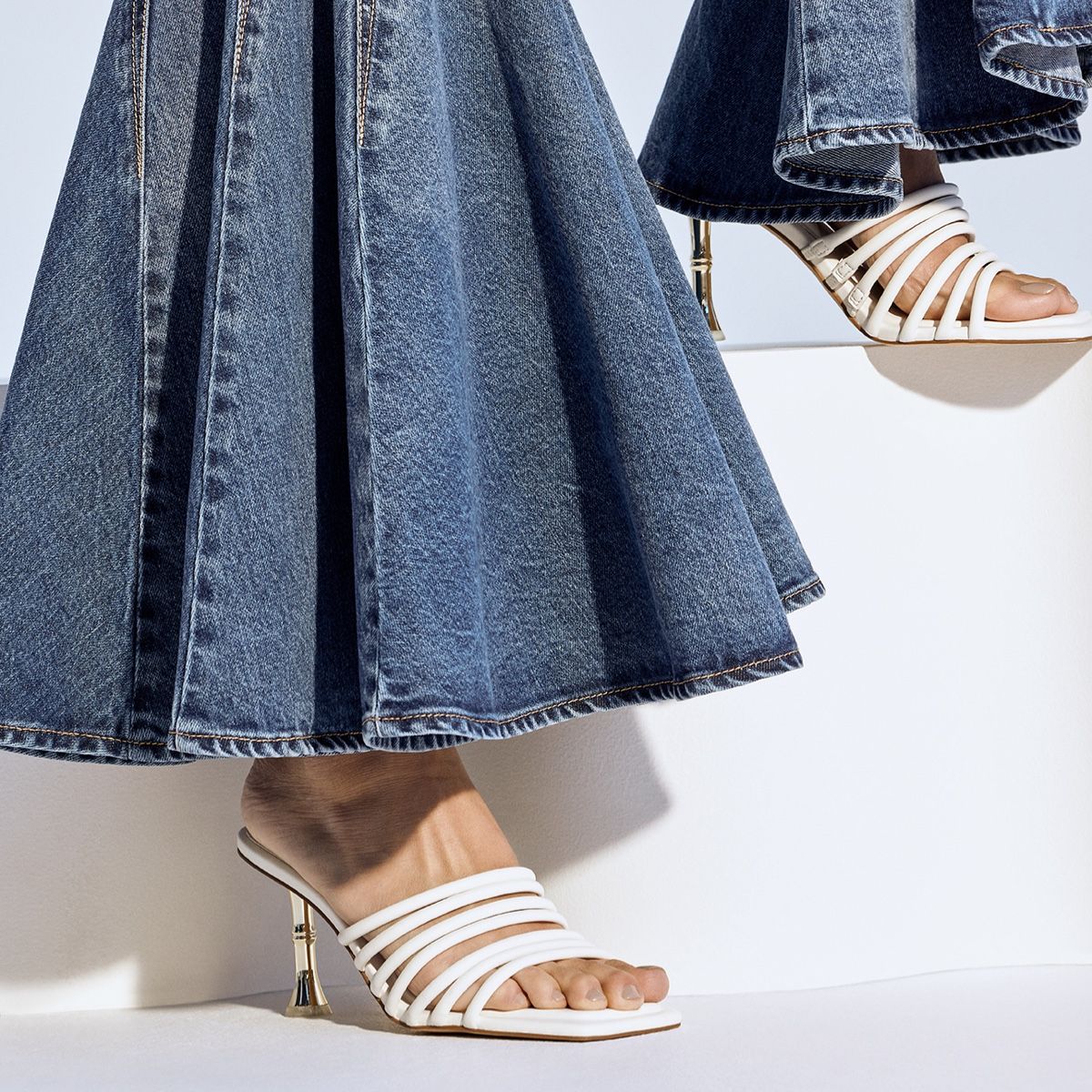 Harpa White Women Mule Shoes