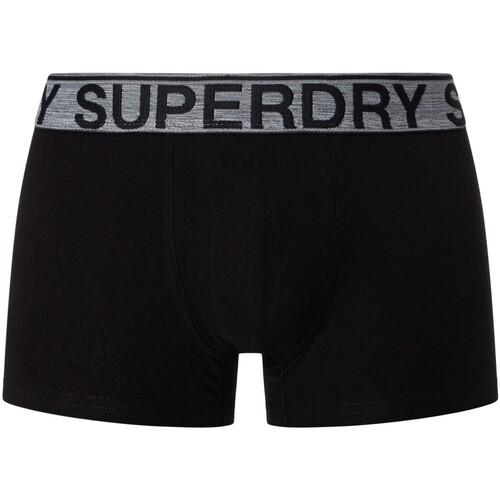 Superdry - Pack De 3 Calzoncillos De Algodón Orgánico Negro