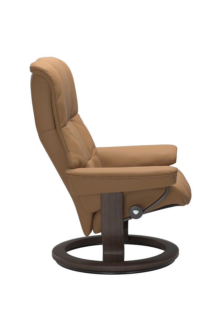 Mayfair (M) Classic lenestol Hud Paloma Spesial Taupe og Classic understell wengebeiset.