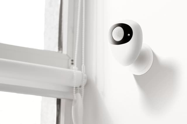 DELTACO SMART HOME Motion sensor, PIR, WiFi 2.4 GHz white/black
