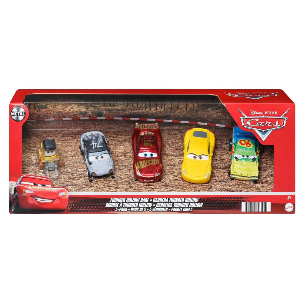Pixar Cars Thunder Hollow Race Diecast Spielzeugautos 5er-Pack