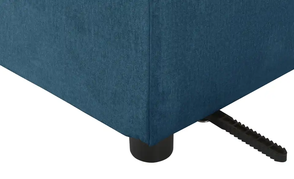 Element Branna Blau Samt mit Armlehne links
