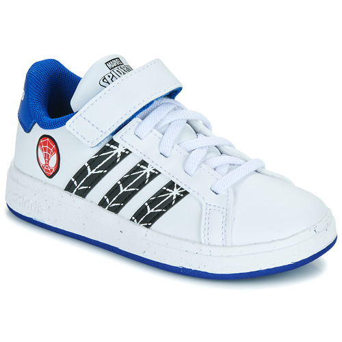 Adidas Sportswear - GRAND COURT SPIDER-MAN EL K - Blanc / Bleu