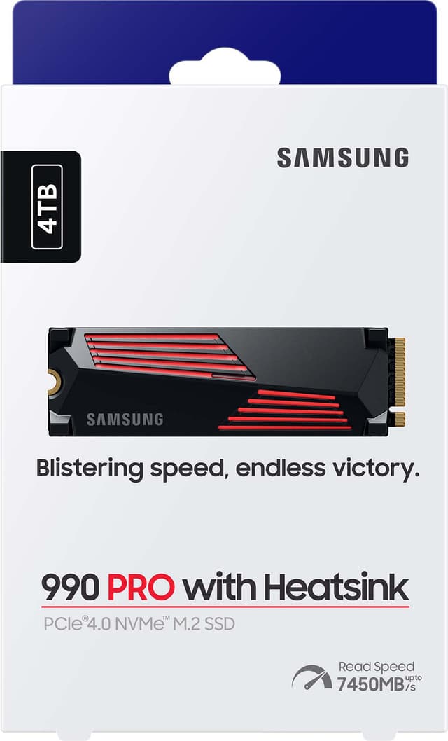 Samsung 990 Pro Heatsink 4TB intern SSD