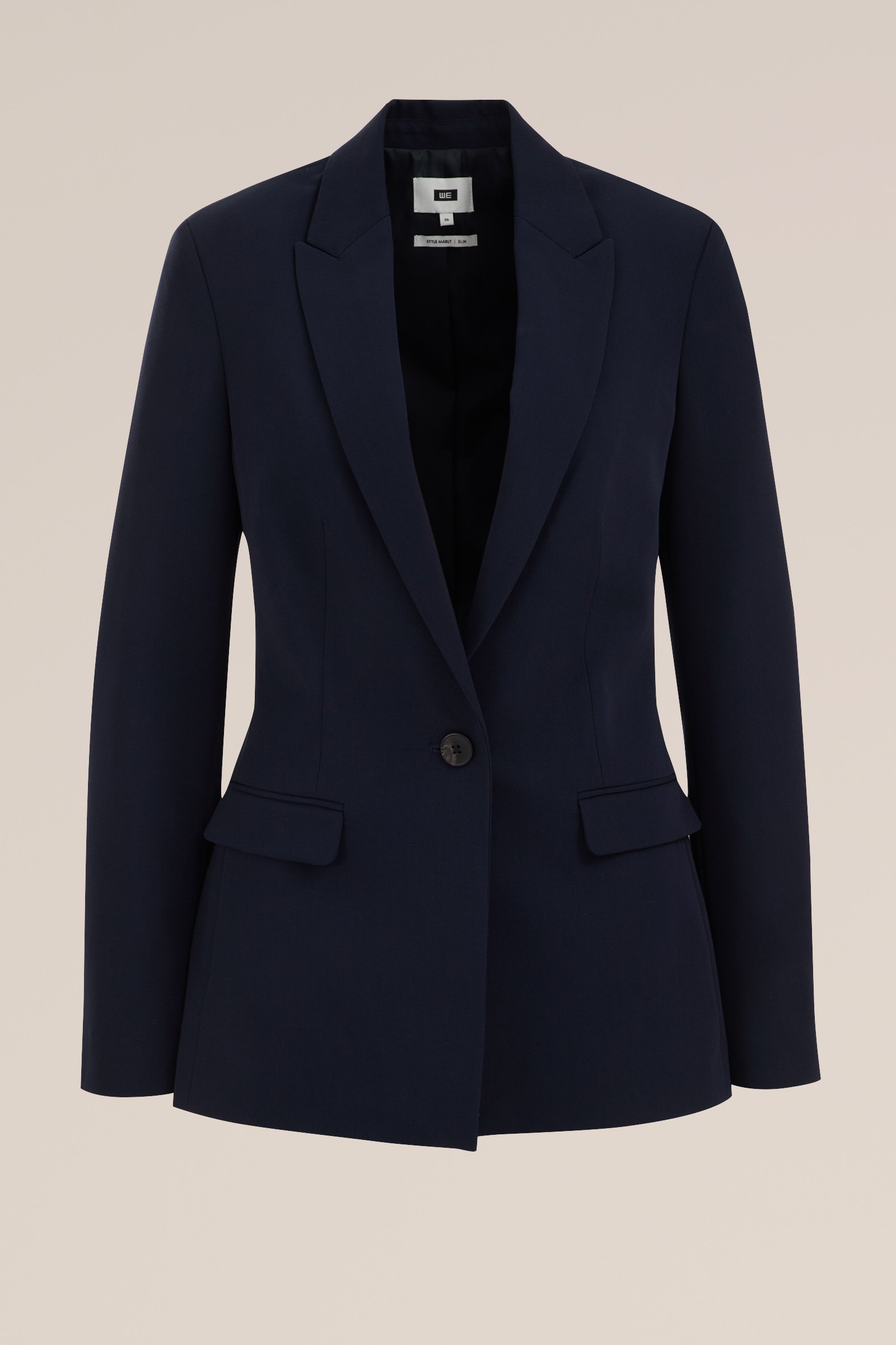 getailleerde blazer WE Fashion Marineblauw