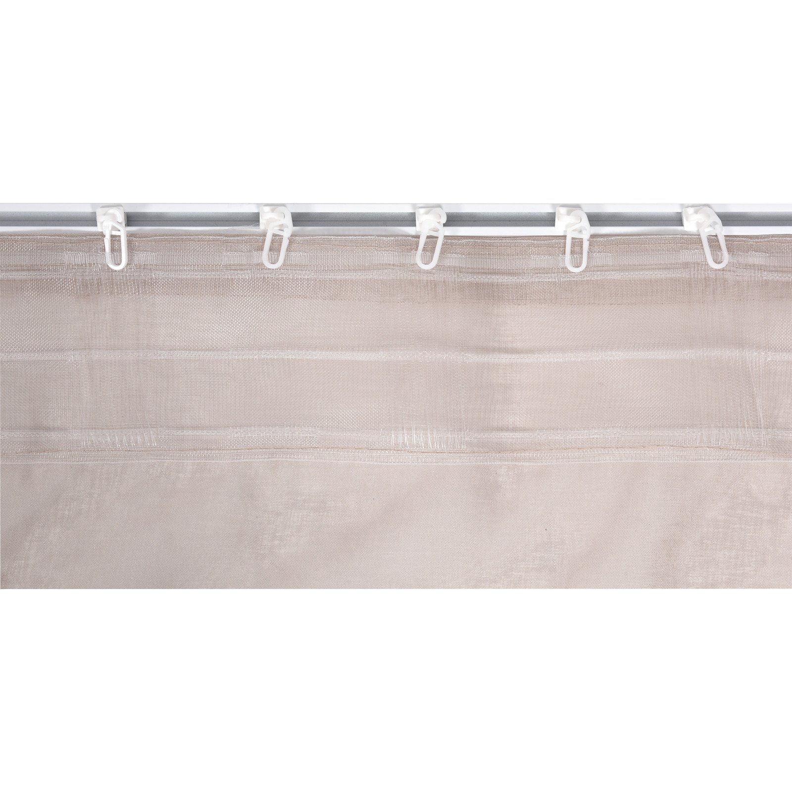 Fertigvorhang Dolly 140 x 245 cm mit Universalband taupe