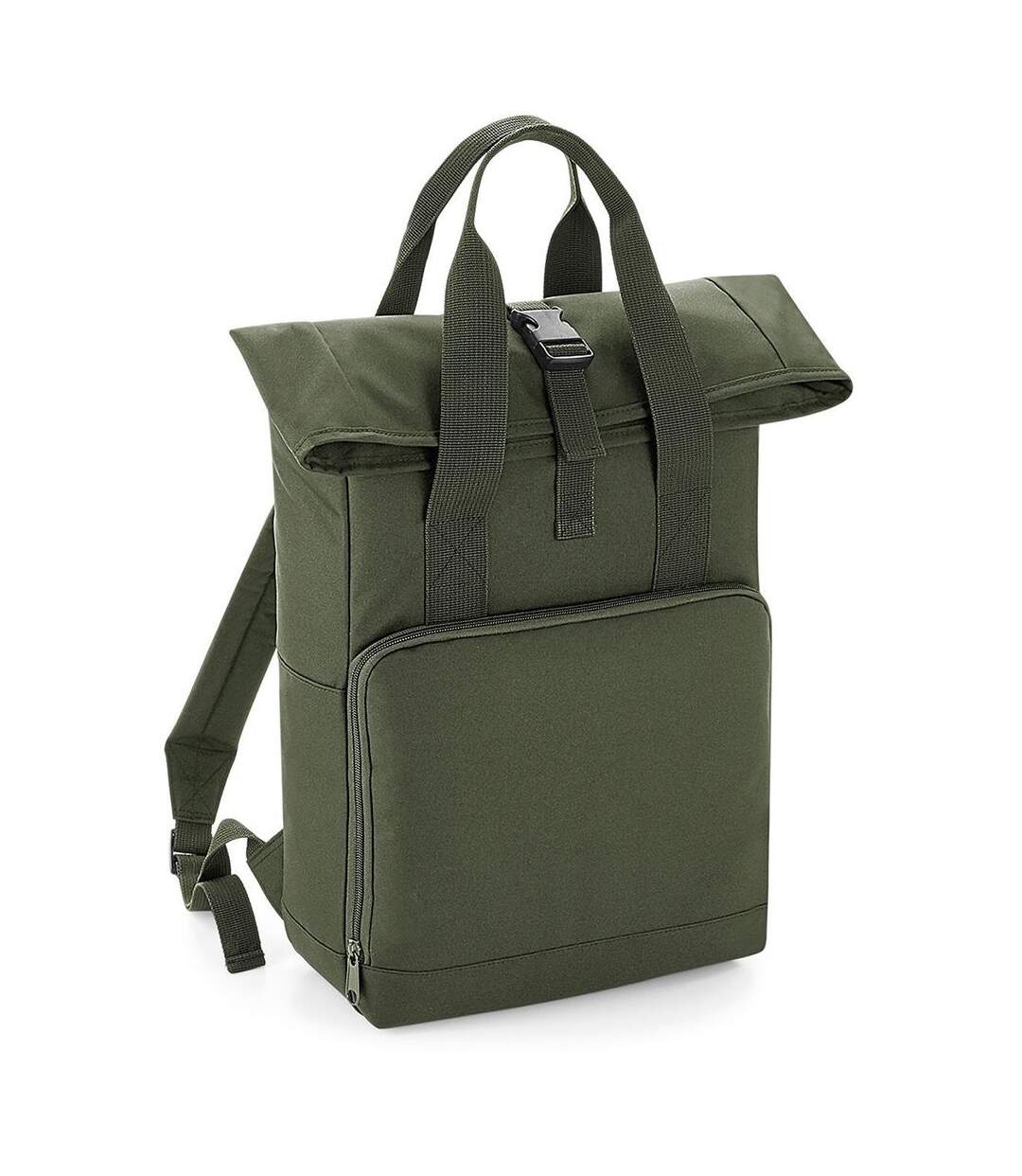Sac à dos urbain rolltop et poignées - 14 litres - BG118 - vert olive