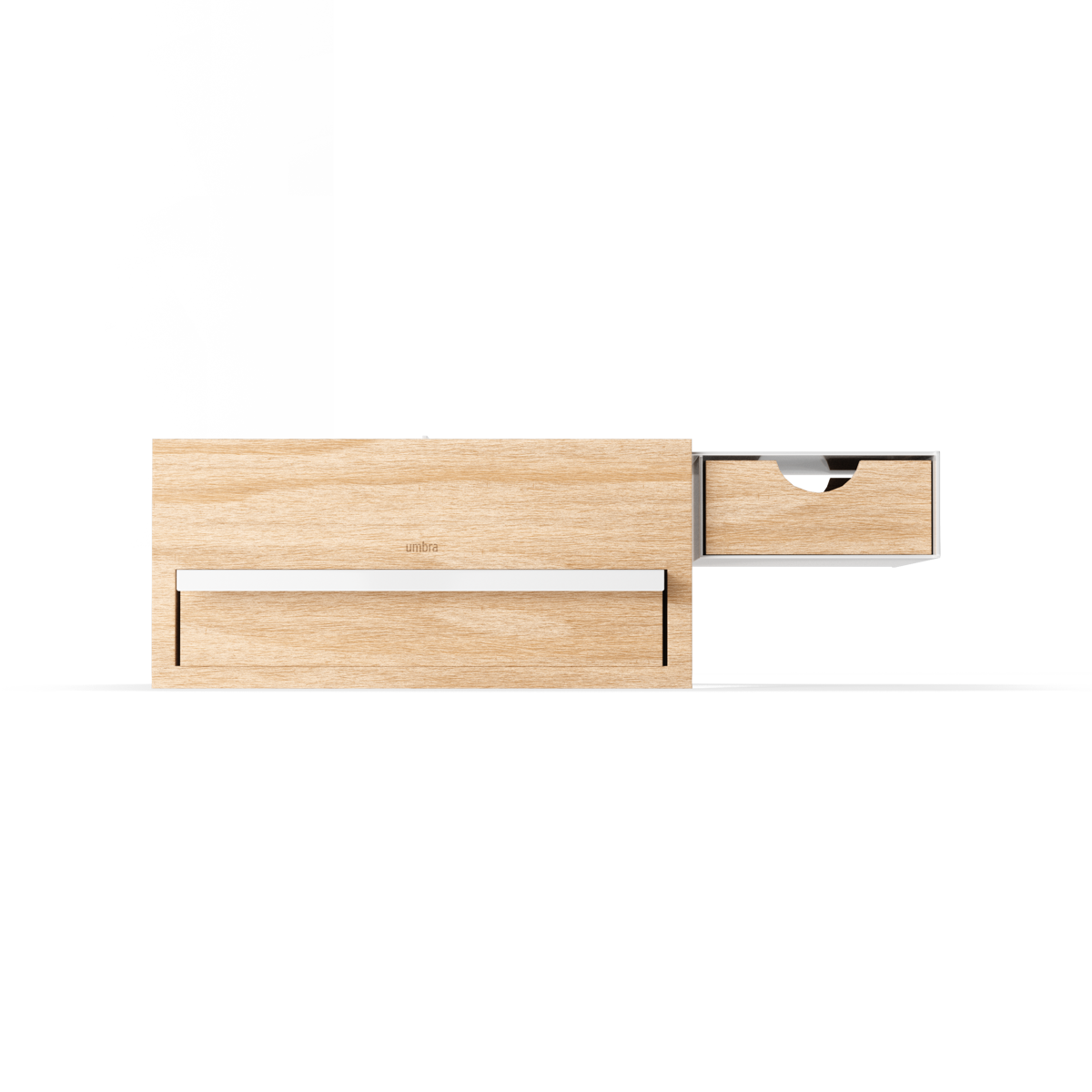 Juwelenbox Stowit wit naturel hout L