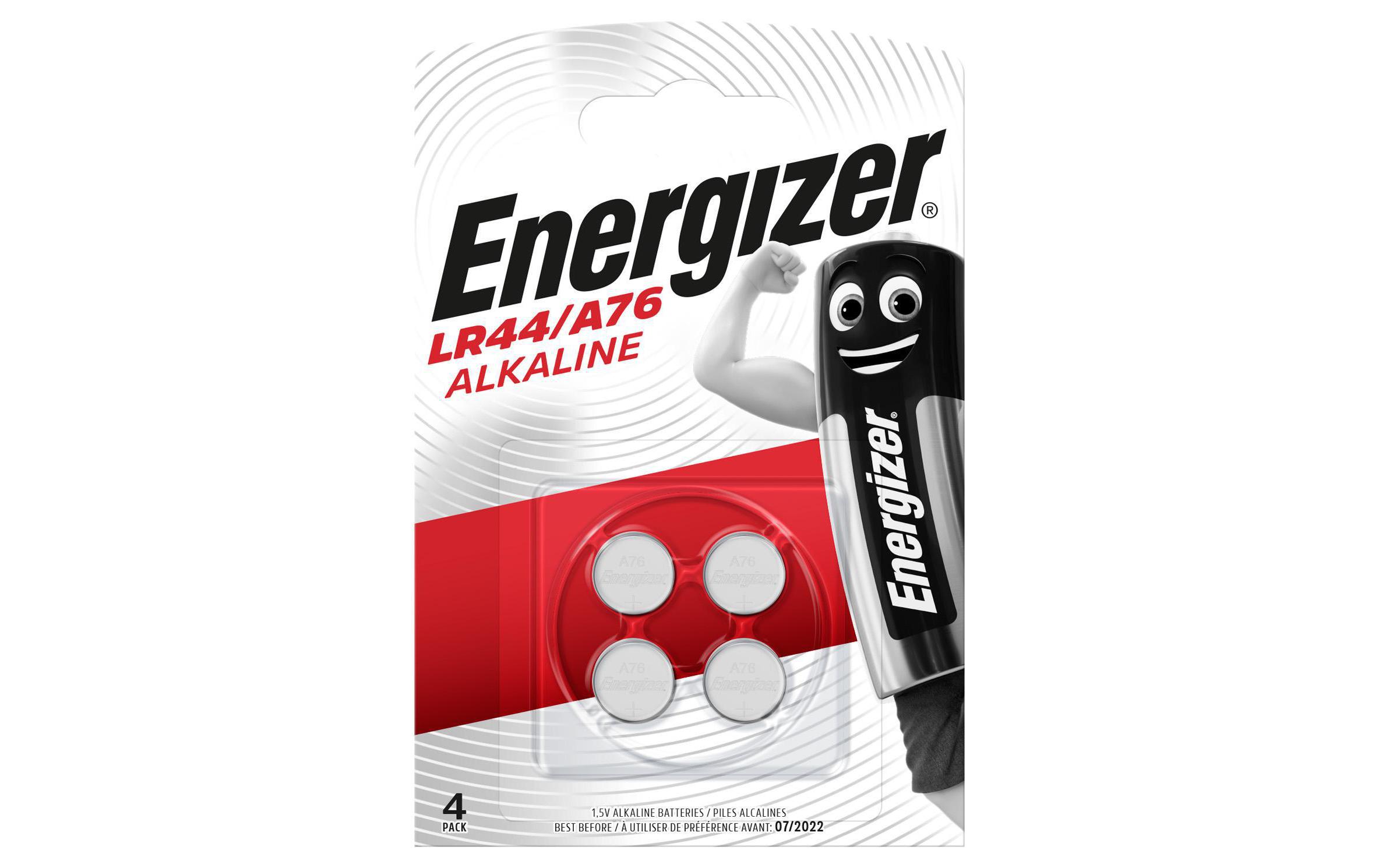 Knopfzelle Alkaline LR44 / A76 , 4 StückTyp Knopfzelle, 4 Stück