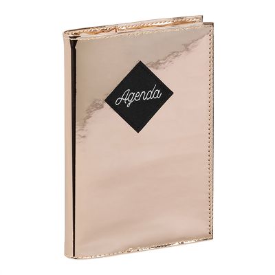 Agenda Diamond - 1 jour par page - 12 x 17 cm - disponible en argent ou rose doré - Viquel