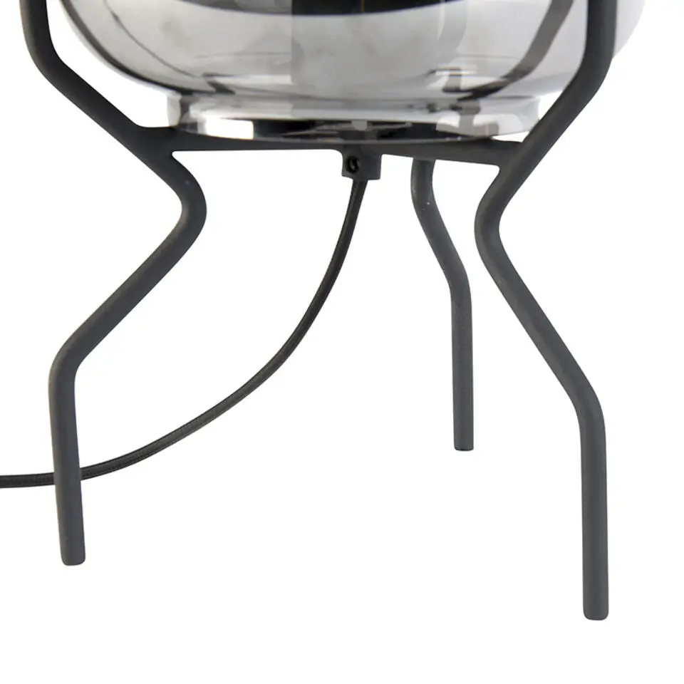 Qazqa tafellampen bliss zwart e27