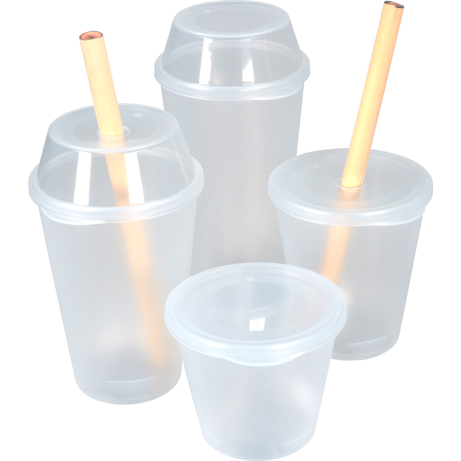 Circ Deksel, PP, dome, reusable, zonder gat, Ø90mm, transparant