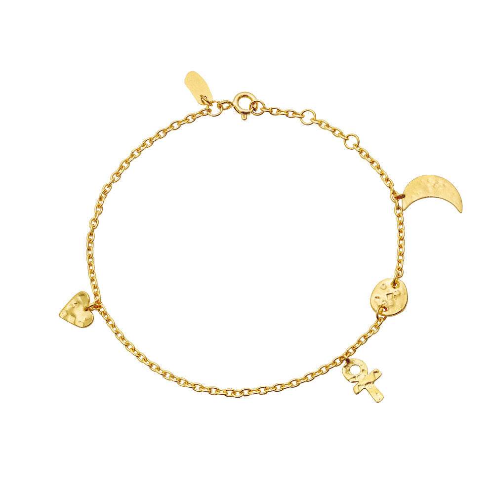 Maanesten  Tullia armbånd - forgyldt