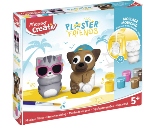 Gipsen figurenset Gipsen Vrienden - Zomer