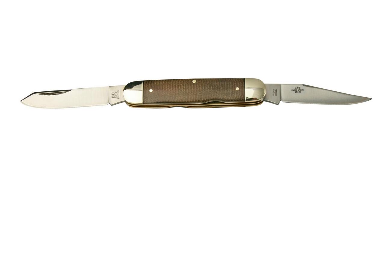 Rough Ryder Brown Burlap Moose RR2338, zakmes