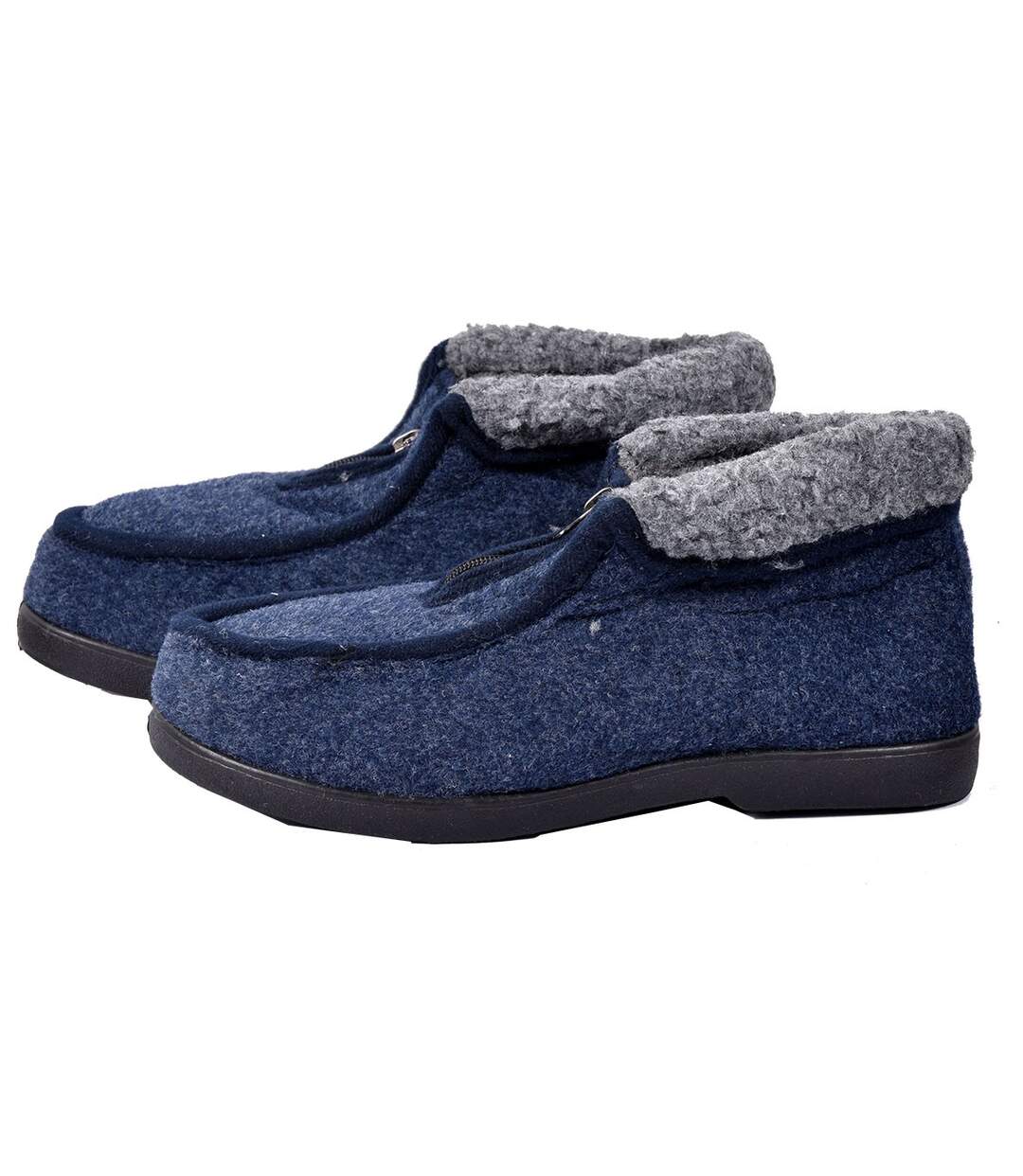 CHARENTAISE Homme Pantoufle ZIPPEE K88R6 MARINE