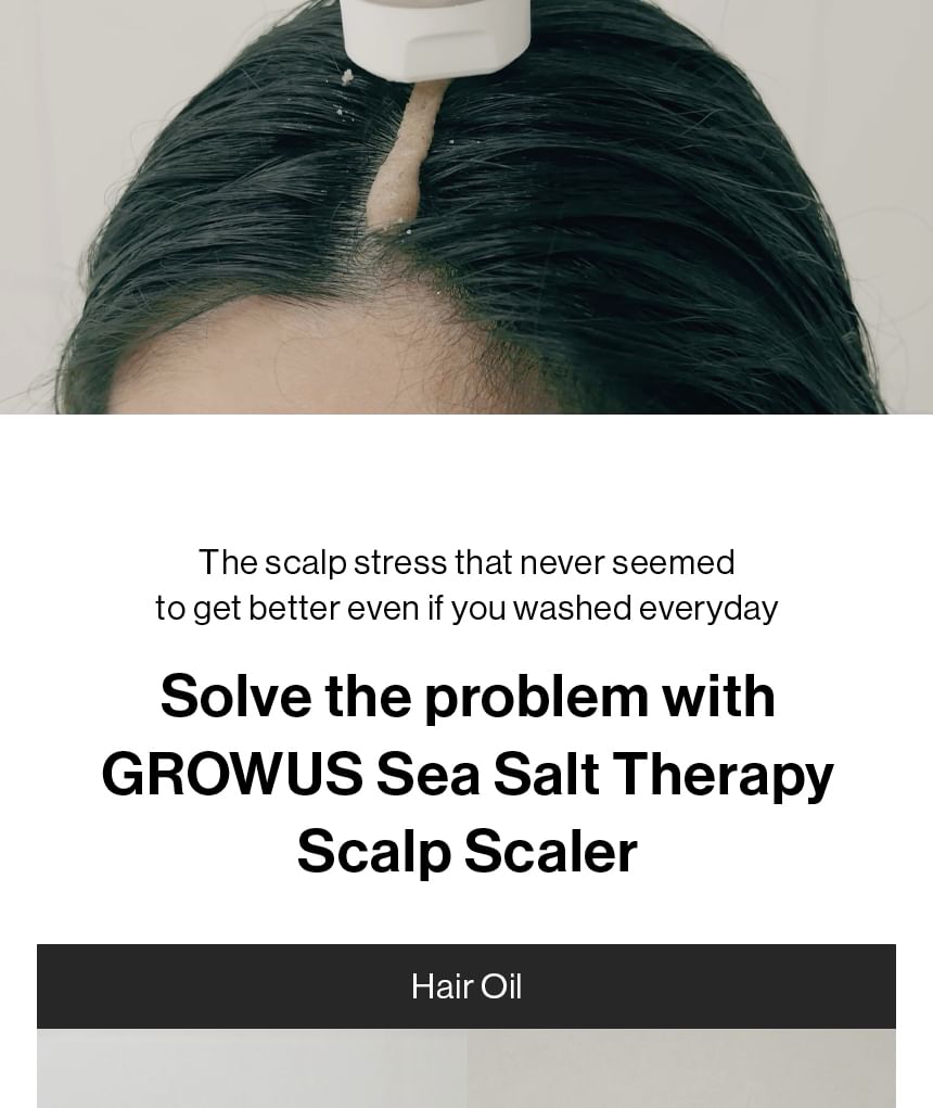 GROWUS - Jumbo Hoofdhuid Scaler met Zeezouttherapie