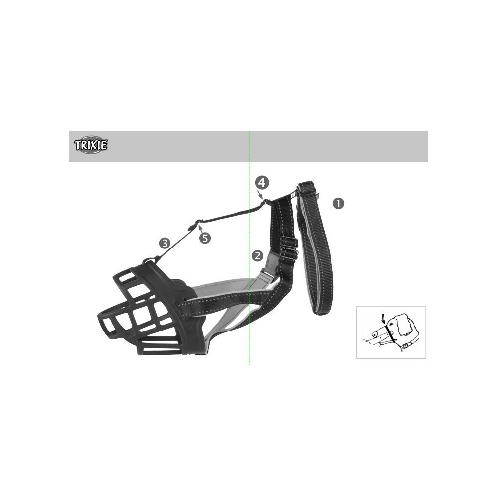 Muselière Muzzle Flex en silicone - M-L
