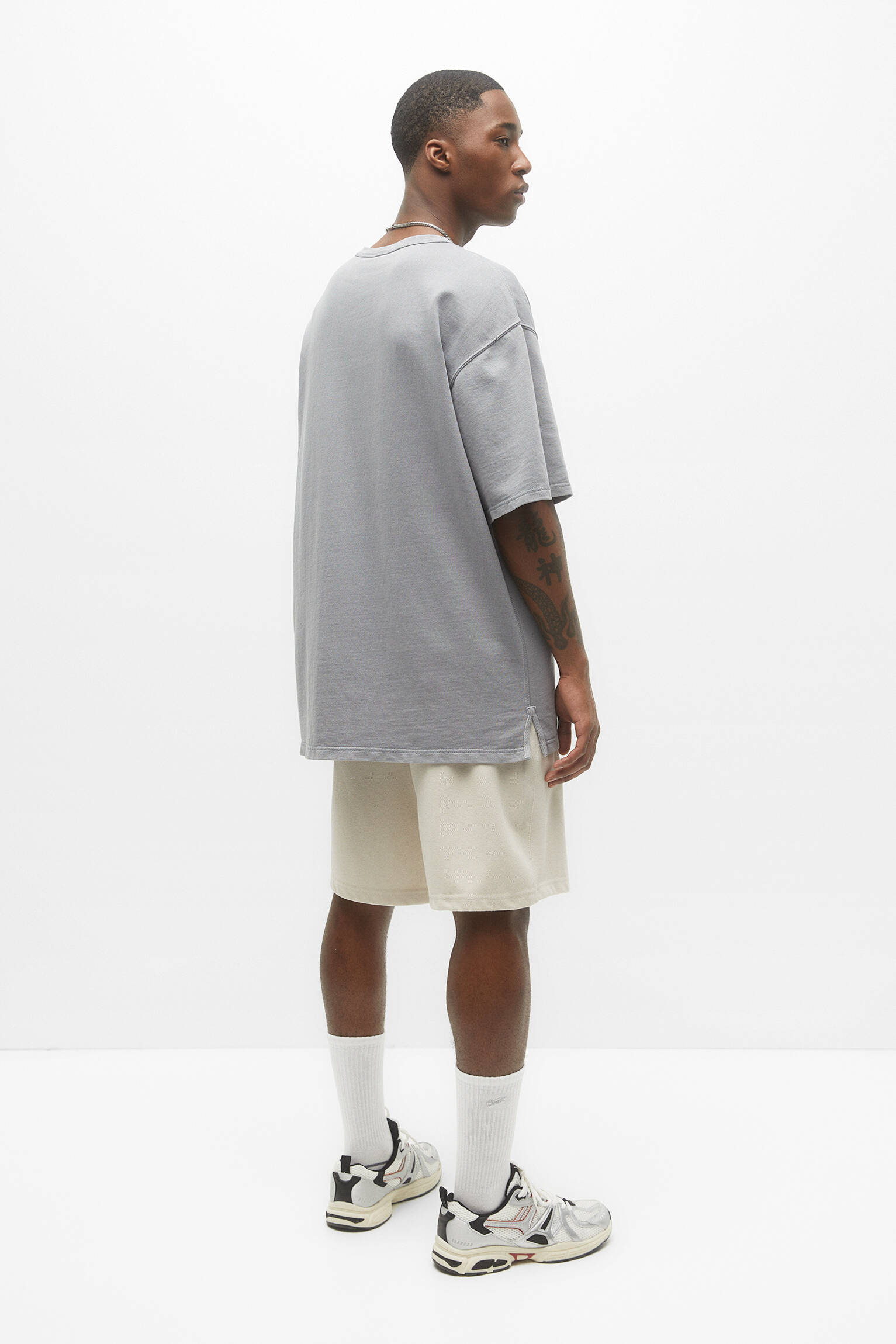 BERMUDA JOGGER CALÇA PIQUÉ - AREIA