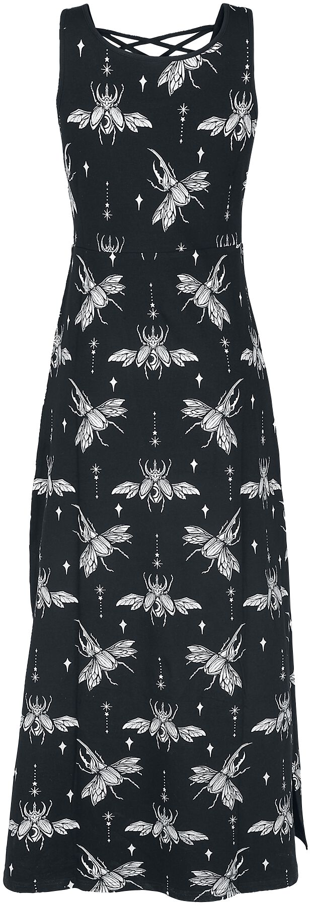 Robe longue avec imprimé intégral | Gothicana by EMP Robe longue