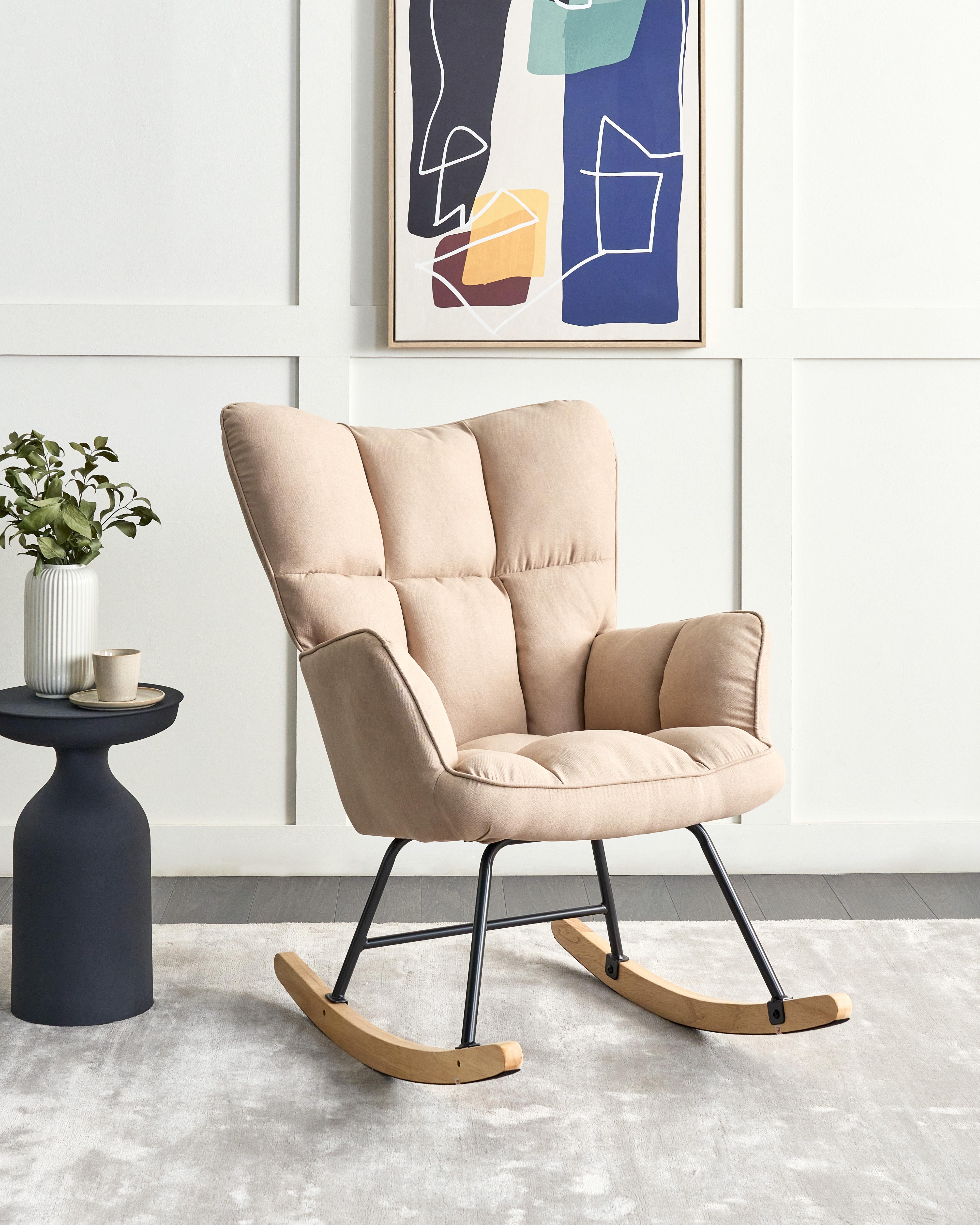 Schommelstoel OULU Stof Beige