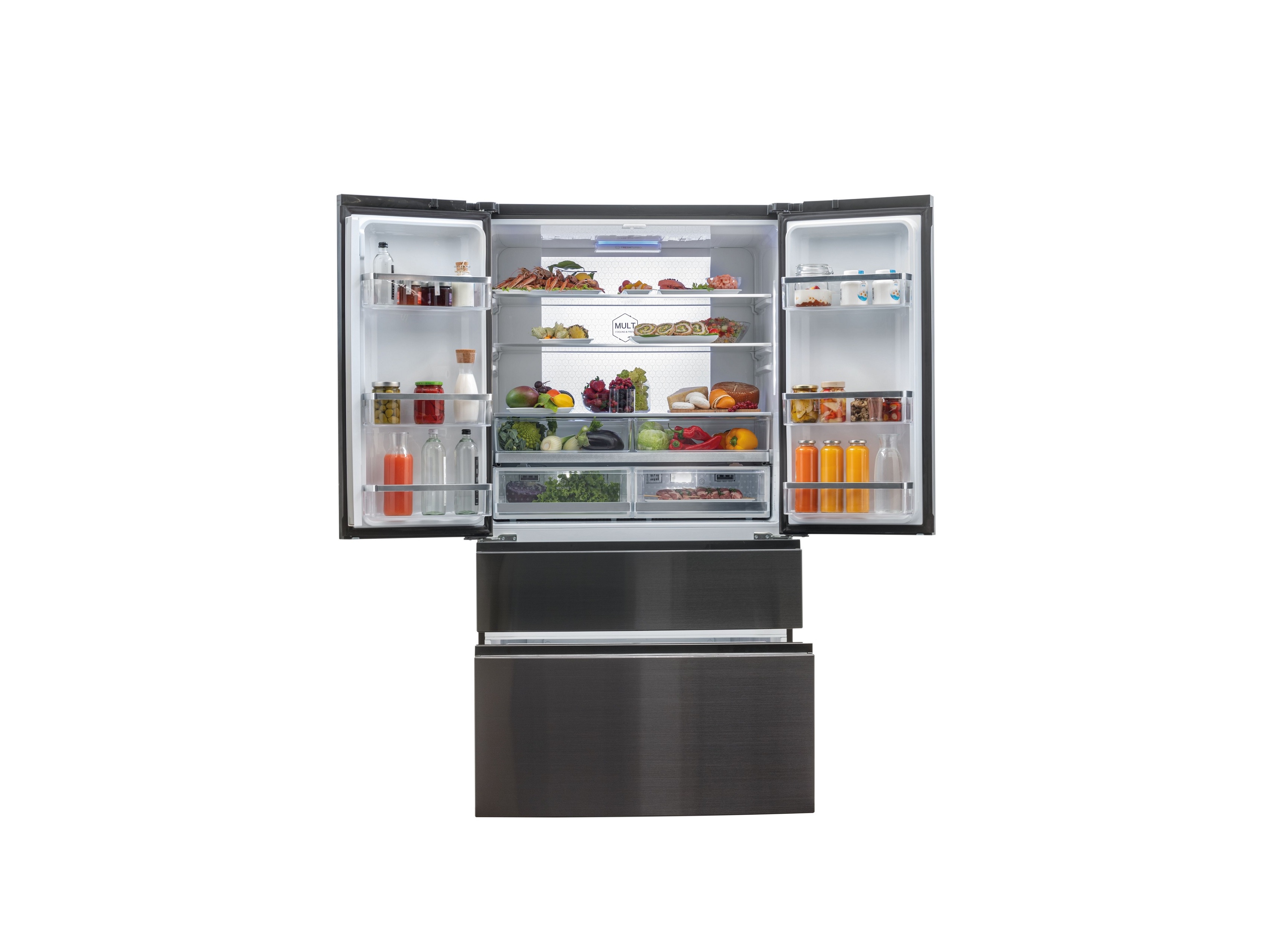 FRIGORÍFICO AMERICANO HAIER HB26FSNAAA ICONIC BLACK E 750L