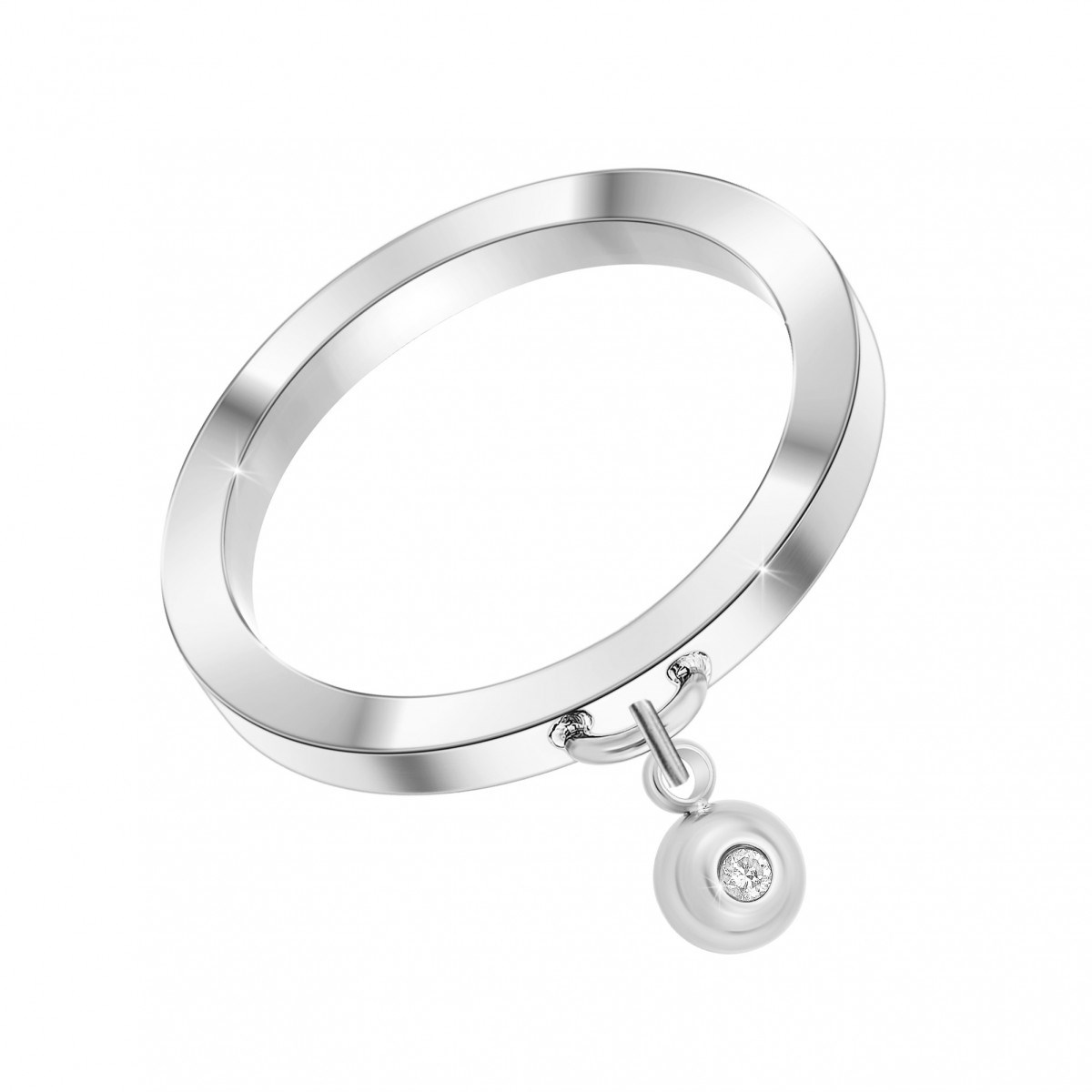 Bague SC Crystal ornée d'un véritable diamant blanc