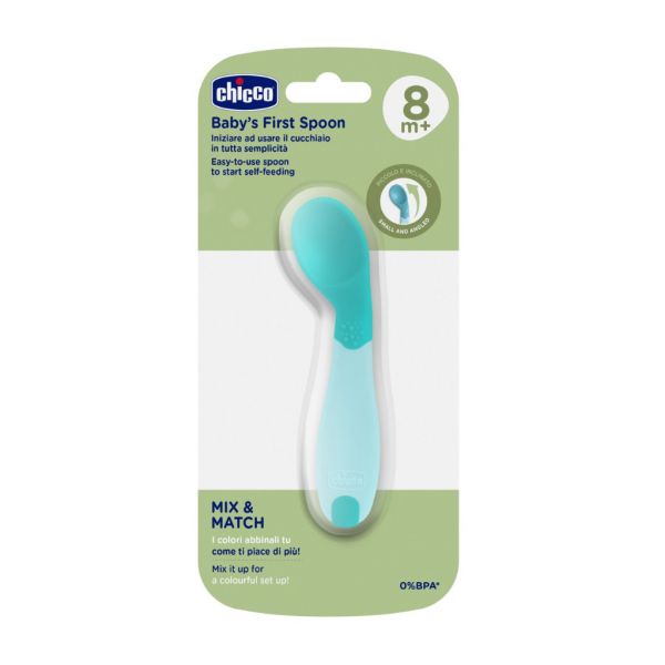 Chicco Primeira Colher 8m  Azul