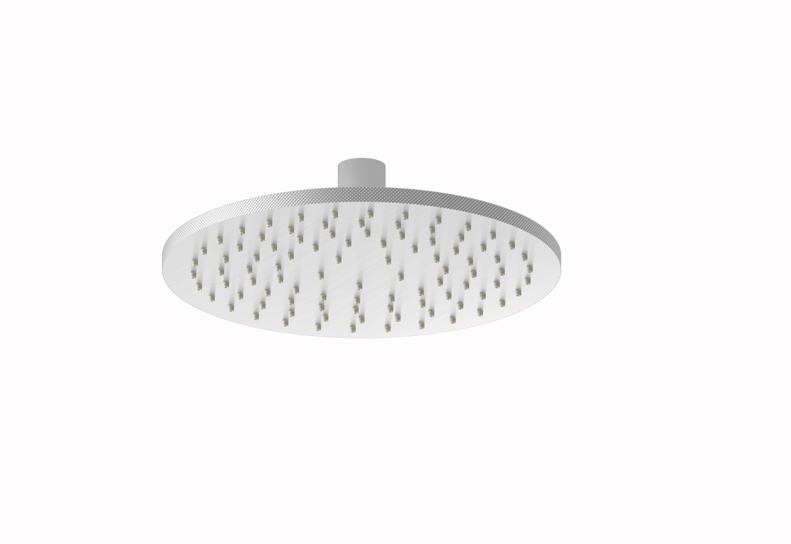 Plieger Roma hoofddouche 20cm geborsteld chroom