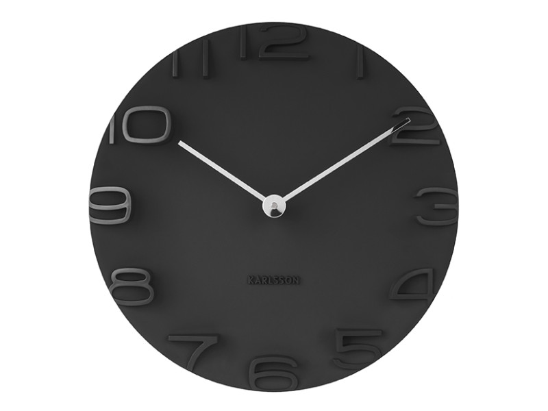 Wall Clock On The Edge KA5311GY Warm grey