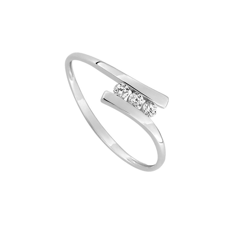 Bague Femme - Oxyde de zirconium - Or 9 Carats