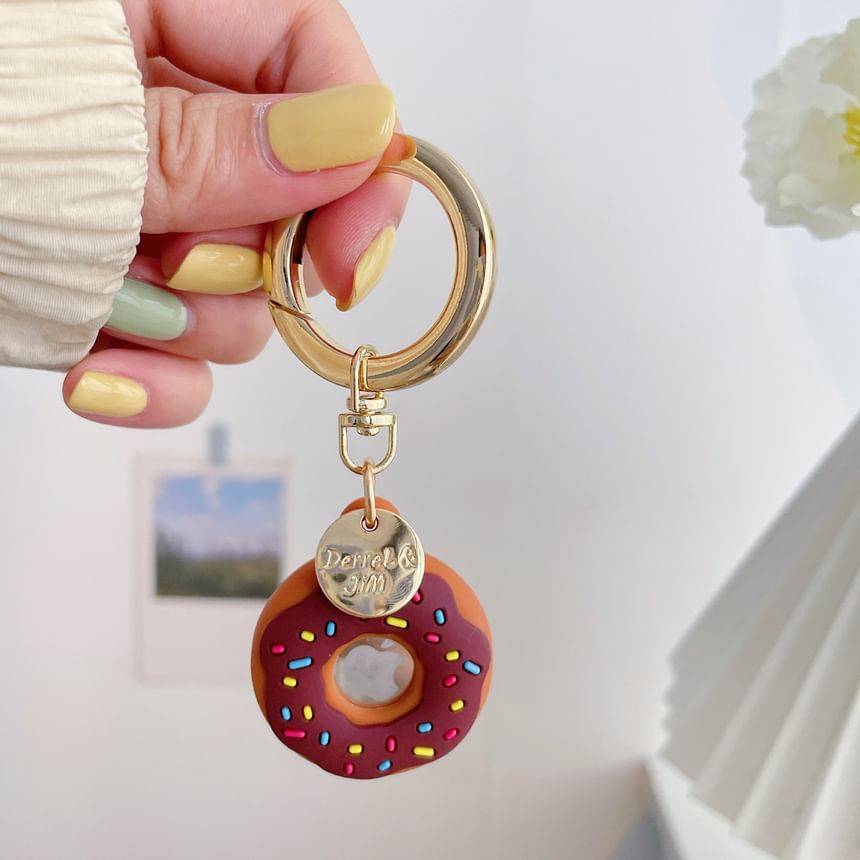 Galeon - Donut Siliconen AirTag Case Sleutelhanger
