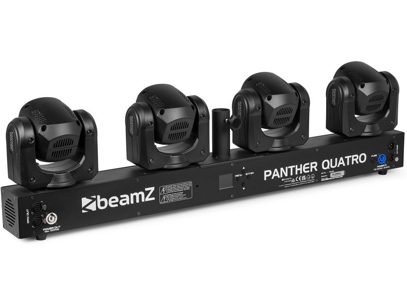 BeamZ Lichtset PANTHER Quatro Beam Vier Moving Heads in einem Gerät